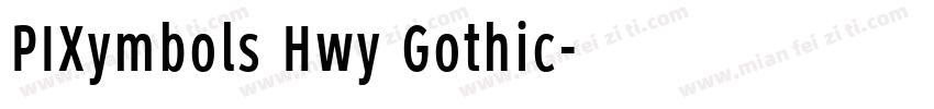 PIXymbols Hwy Gothic字体转换